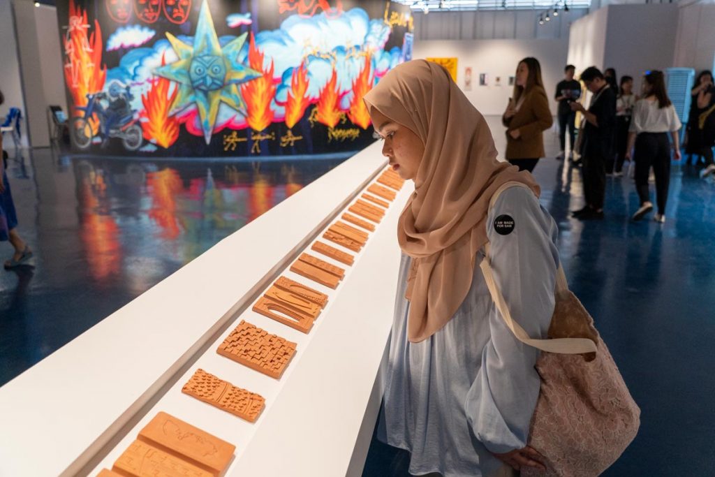 Raed Ibrahim’s clay tablets at Singapore Biennale - Things to do in Singapore October 2022