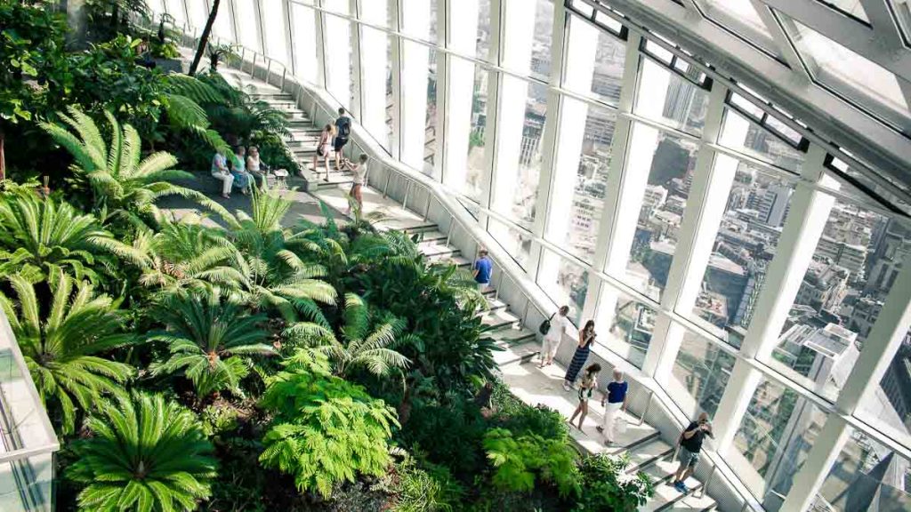 Sky Garden Interior - Things to do in London