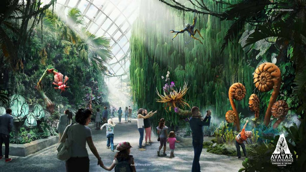 Unique flora, fauna, and culture of Pandora at Gardens By The Bay - Avatar The Experience