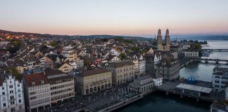 Zurich Sunset Drone - Switzerland Featured Image