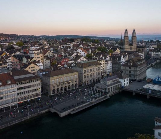 Zurich Sunset Drone - Switzerland Featured Image