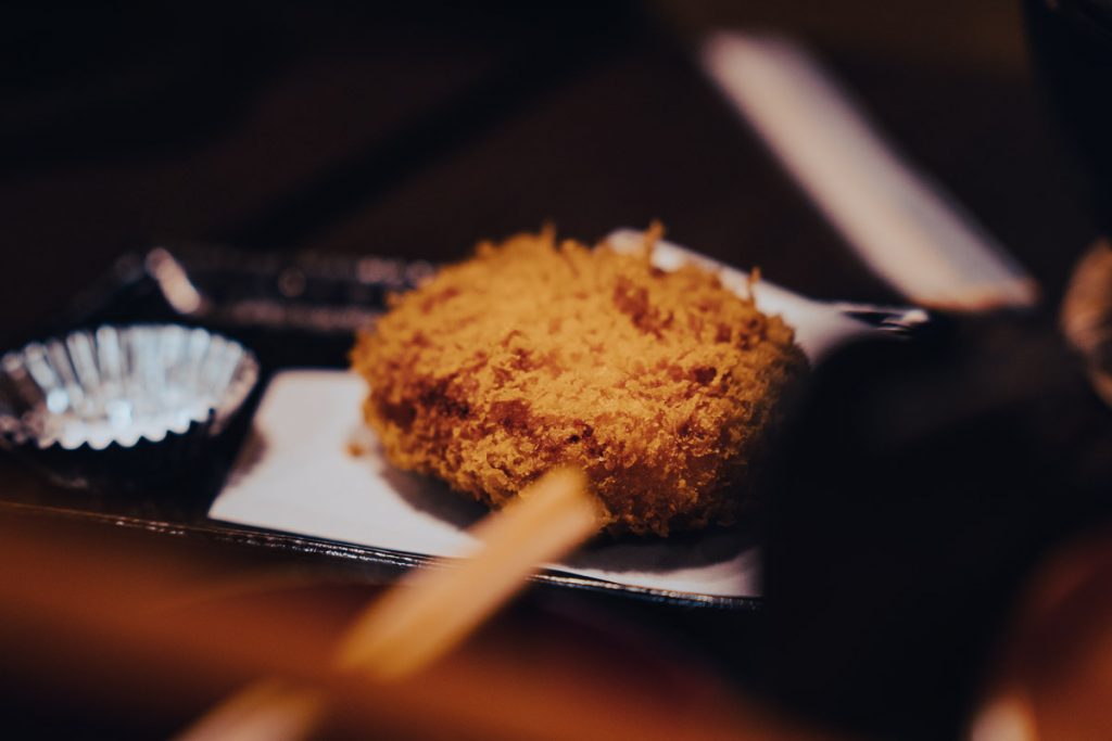 Hokkaido butter croquette in Hotokura Funari Kawaguchiko