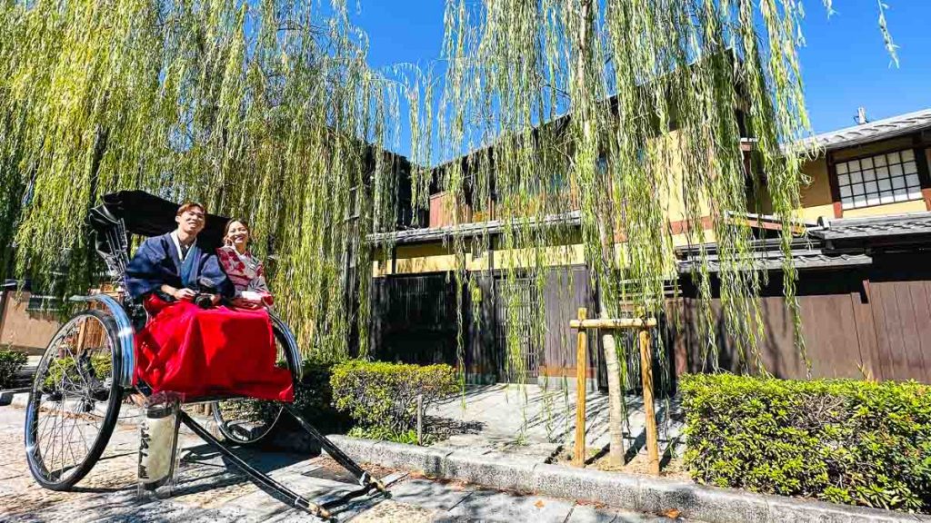 Couple on Rickshaw in Gion District - Japan Itinerary