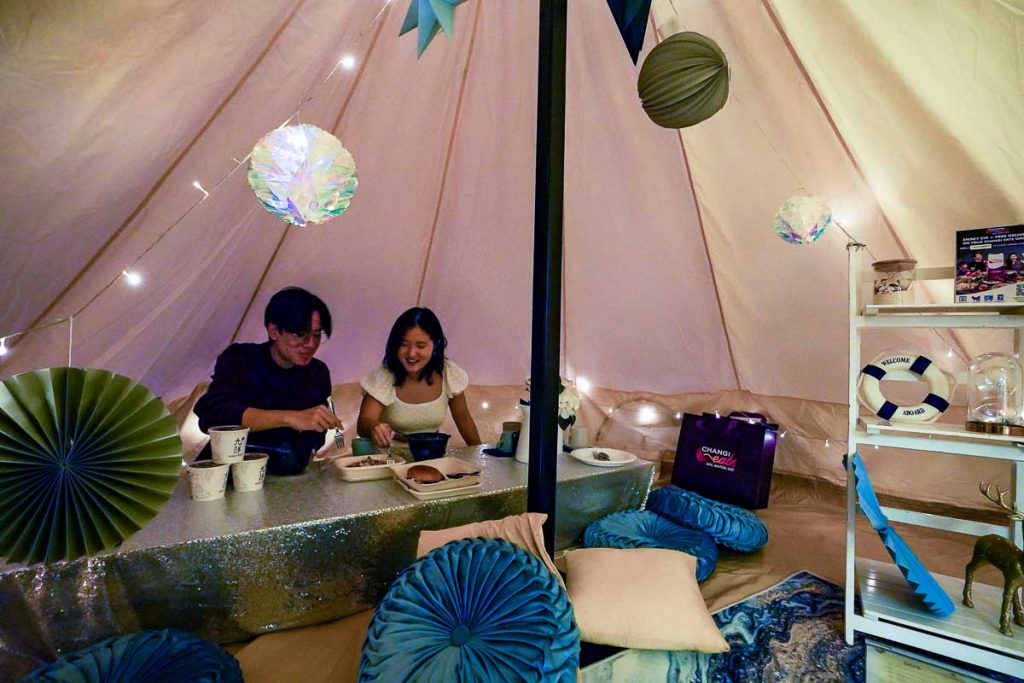 Glamp tent at Changi Festive Village - New Things to do in Singapore November 2022