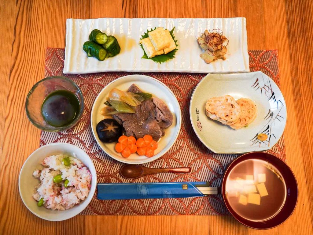 Final Kaiseki spread in cooking class - Japan Itinerary