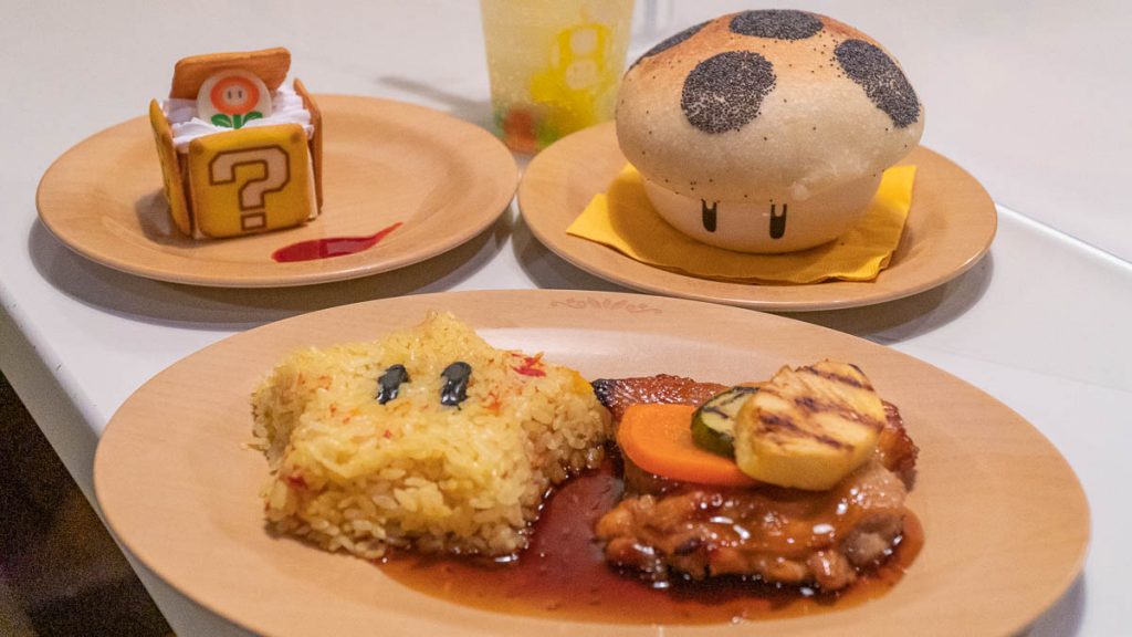 Super Nintendo Cafe Food - Japan Itinerary
