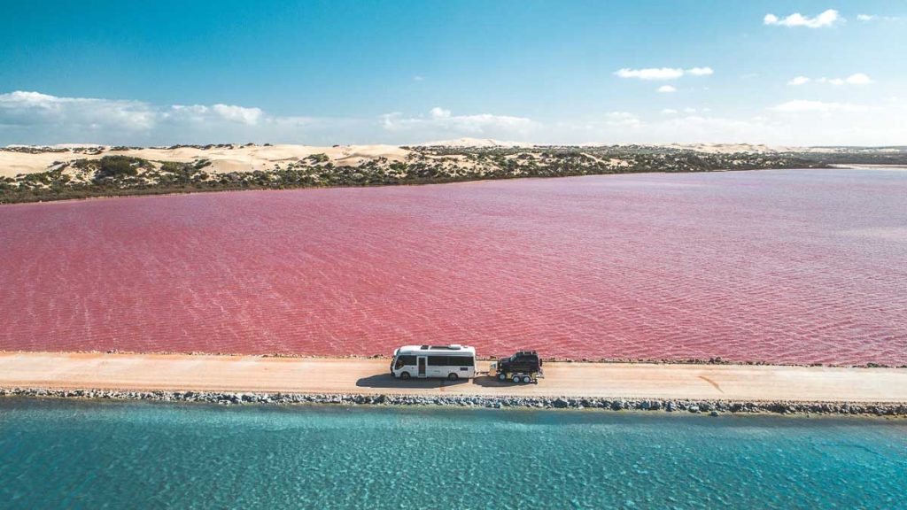 Lake MacDonnell on the Eyre Peninsula - South Australia