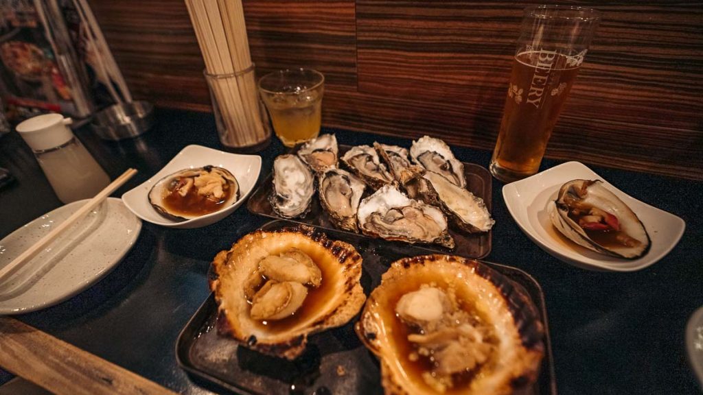 Sapporo Gotsubo Oyster Bar Dinner - Hokkaido Itinerary