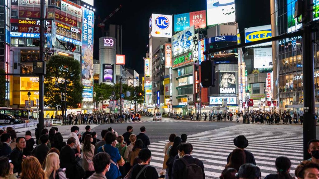 Shibuya Crossing in Tokyo Japan