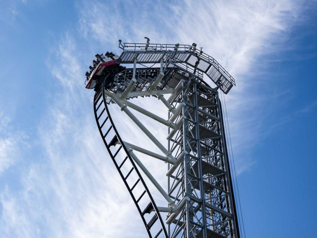 Takabisha Rollercoaster at Fuji-Q theme Park 