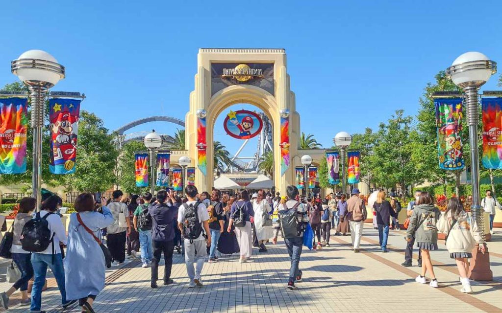 Boy Standing at USJ Entrance - Things to do in Osaka