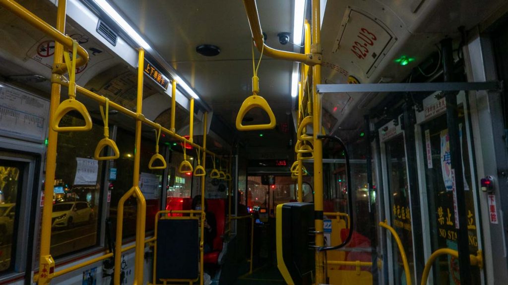 Bus - solo travelling in taiwan for muslims