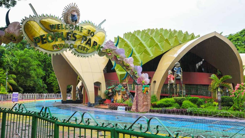 People's Park Davao Entrance - long weekend getaway