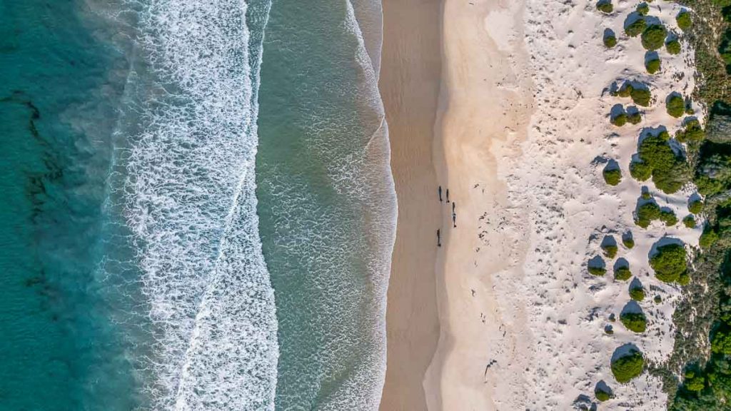 The Maria Island Walk Drone Shot of Beach - Australia Road Trip Itinerary