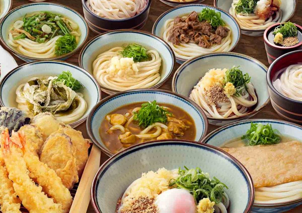 Various udon from Kineya Murigamu - halal food tokyo