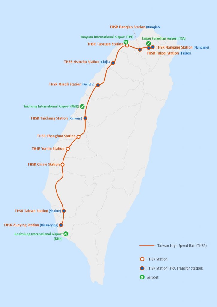 THSR Map - THSR Guide