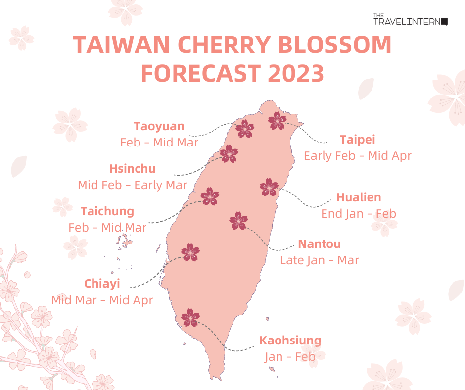Taiwan Cherry Blossom Forecast 2023
