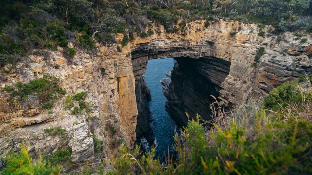 Tasman National Park Tasmans Arch - Tasmania Itinerary