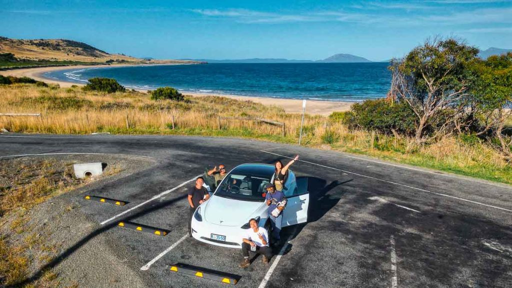 Tesla Car Road Trip Tasmania Itinerary