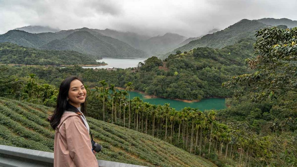 Woman at Thousand Island lake - Taipei Itinerary