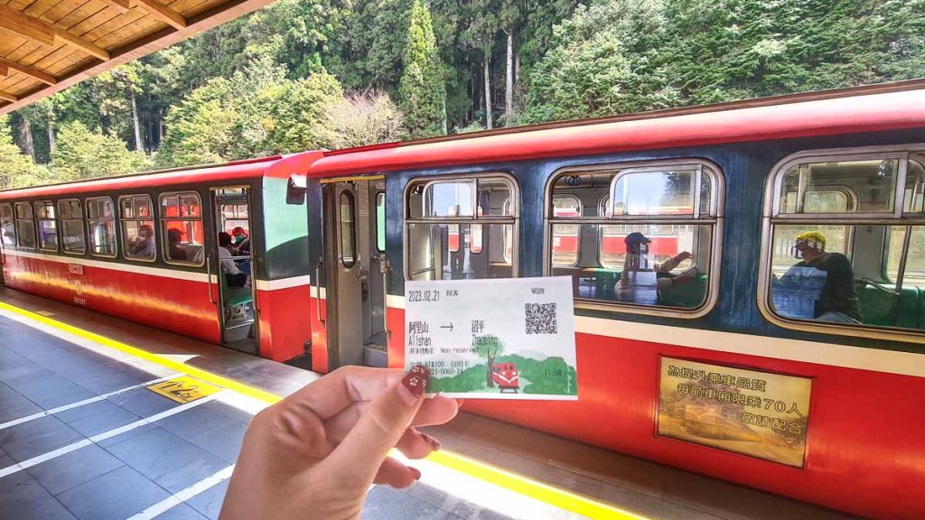Railway Train Ticket - Taiwan Itinerary