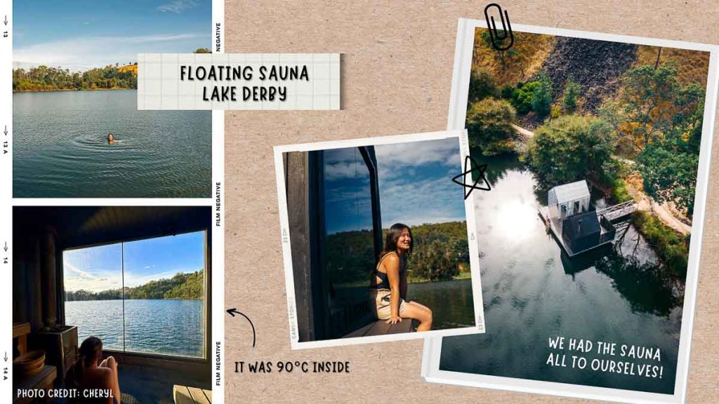 Derby Floating Sauna Lake Derby - Tasmania Visual Diary