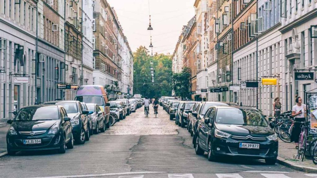 Jaegersborggade shopping street - Denmark Nørrebro