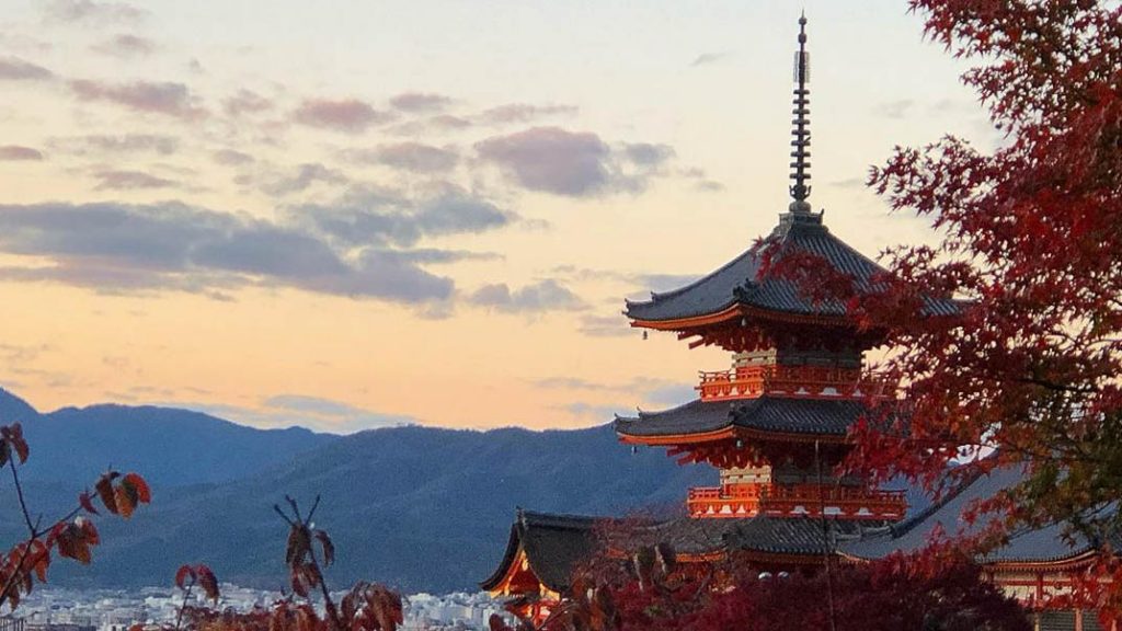 Kyoto Kiyomizudera Temple Sunset - Japan itineraries