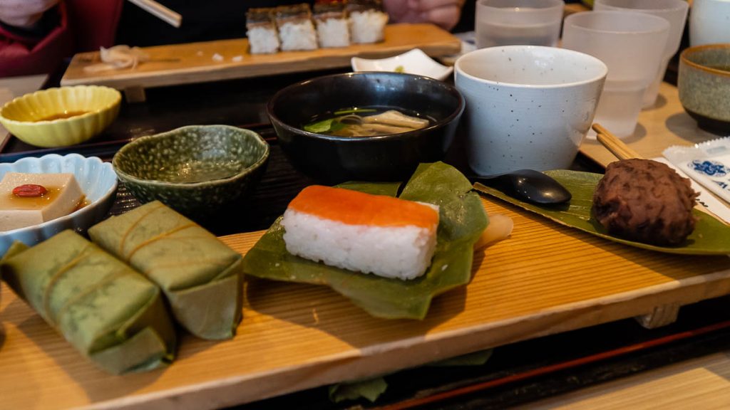 Nara Hiraso Horyu-ji Persimmon Leaf Sushi Lunch - Japan Itinerary