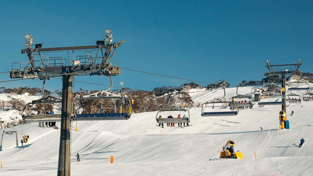 Snowy Mountains Perisher Resort Chair Lift - New South Wales Itinerary