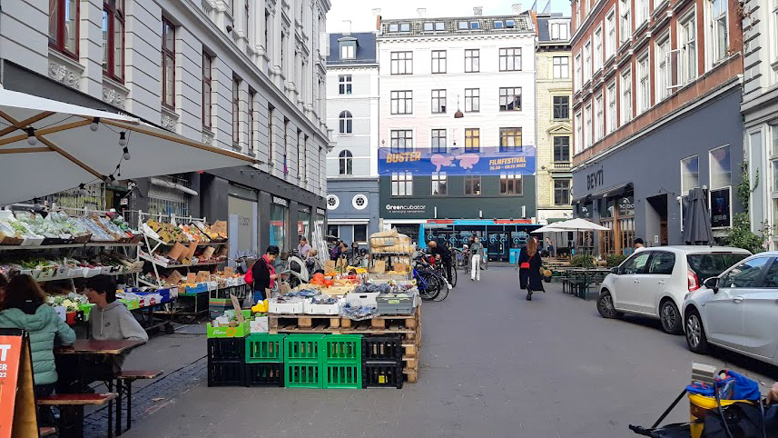 fresh produce and market items in norrebrogade - Denmark Nørrebro