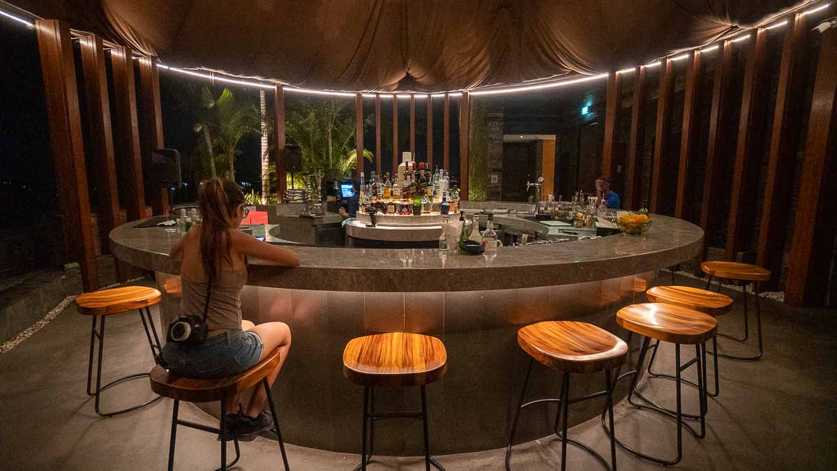 Bartender's table at Altitude Bar - Things to do in Batam