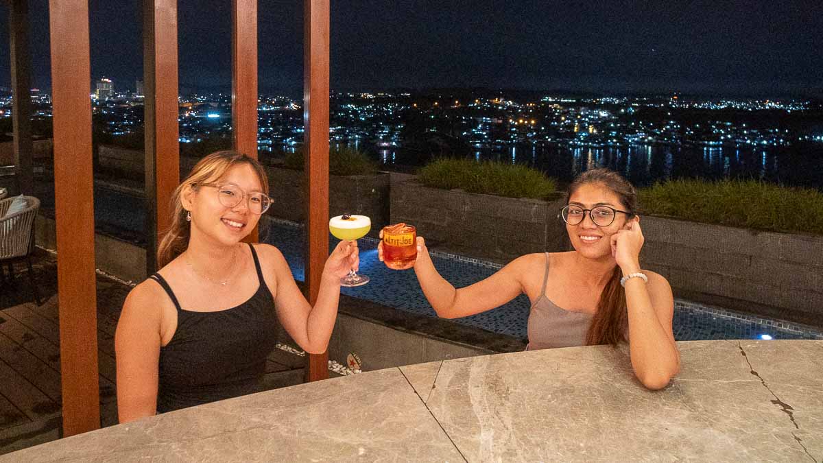Friends having a drink at Altitude Bar - Things to do in Batam