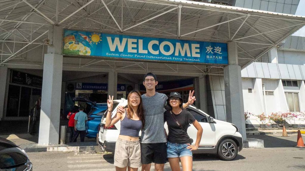 Group of friends at Batam Centre Ferry Terminal - Things to do in Batam