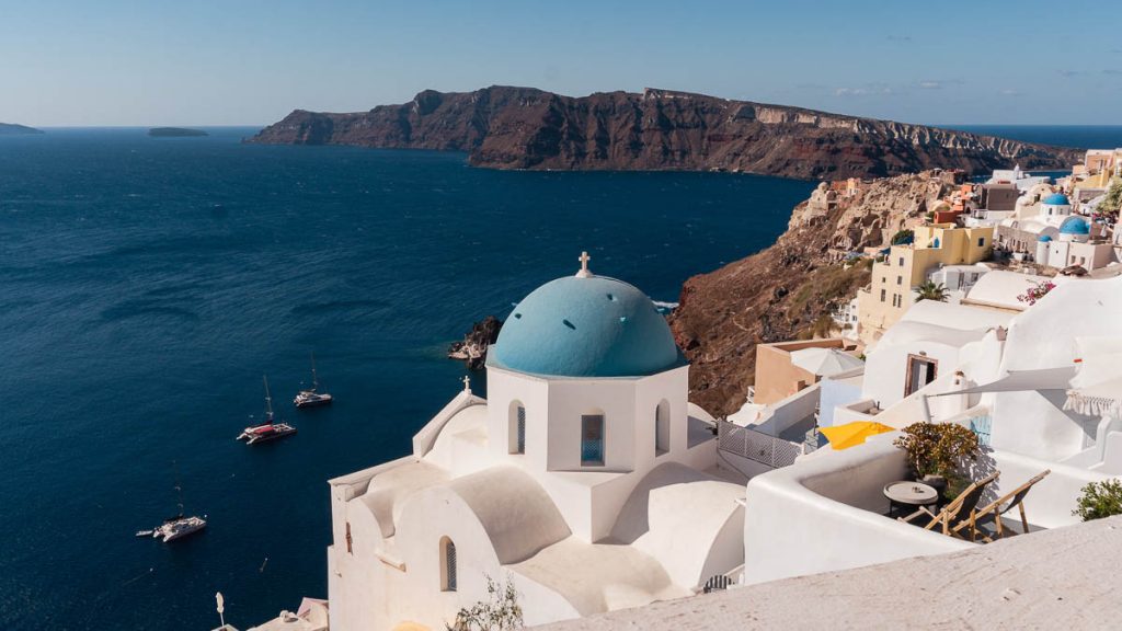 Greece Mykonos Oia Blue Dome - Solo Travel in Europe