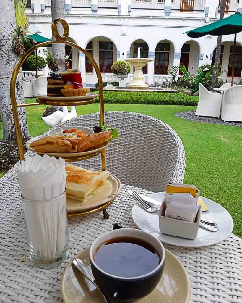 Hotel Majapahit Surabaya Afternoon tea set- SG Weekend getaways short flights from SG