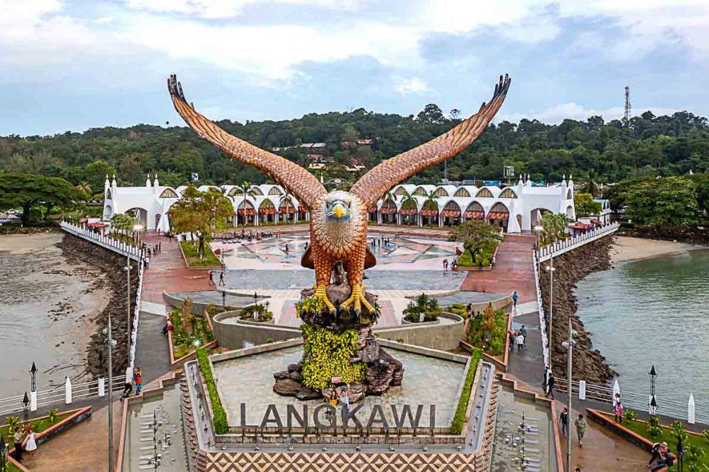 Langkawi iconic Eagle structure - Long weekends short flights from Singapore