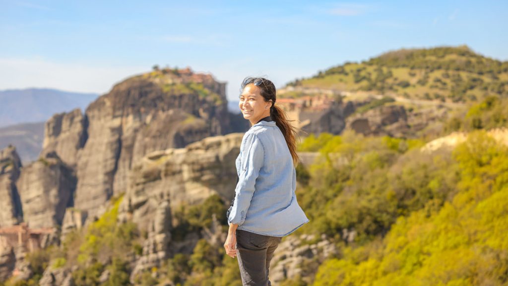 Girl at Meteora - Things to do in Meteora