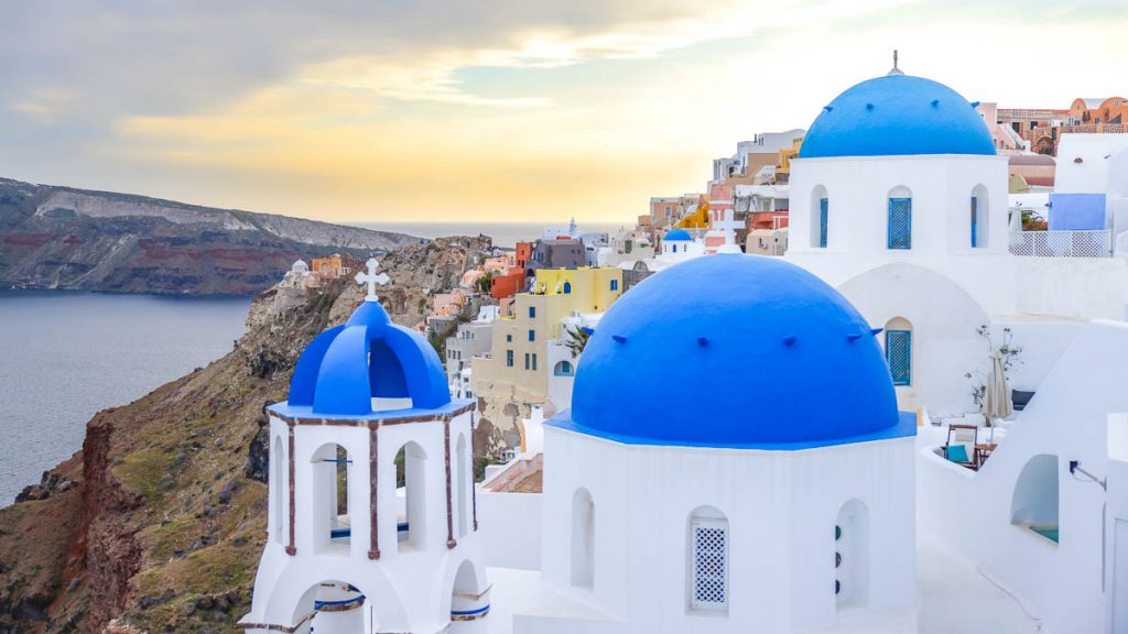 Blue-domed Church in Santorini Oia - Greece Itinerary