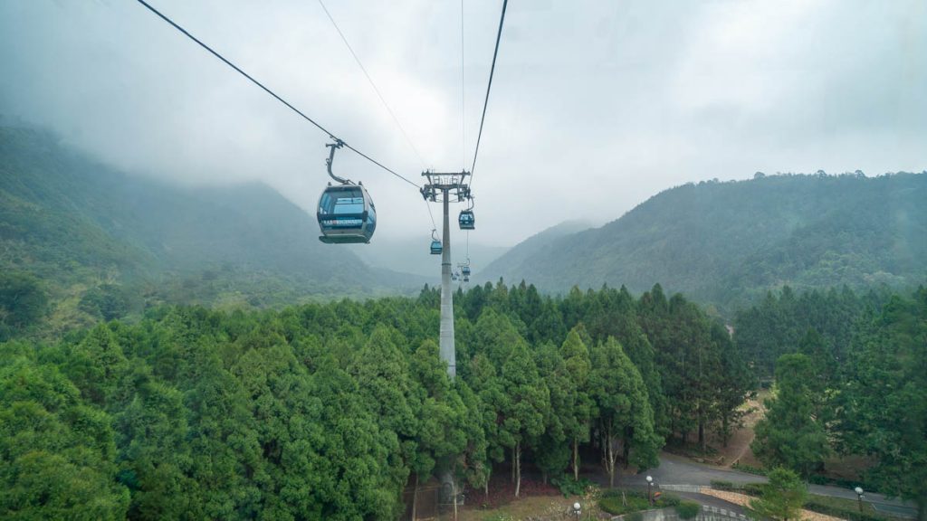 sun moon lake ropeway from formosan aboriginal culture village - things to do in taiwan