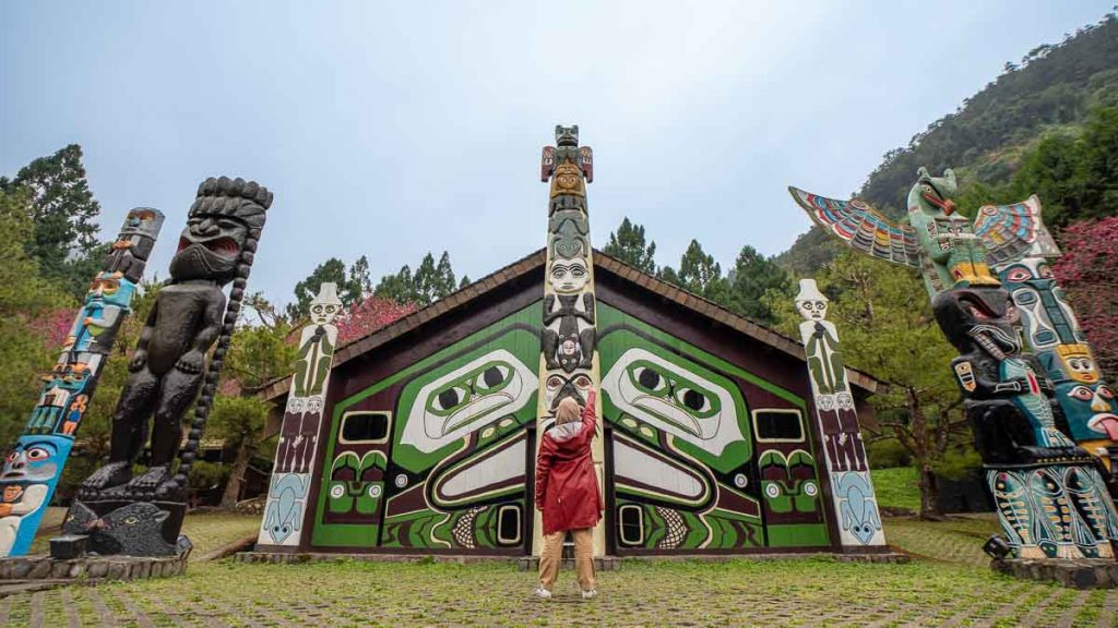 aboriginal totems in formosan aboriginal culture village - things to do in taiwan