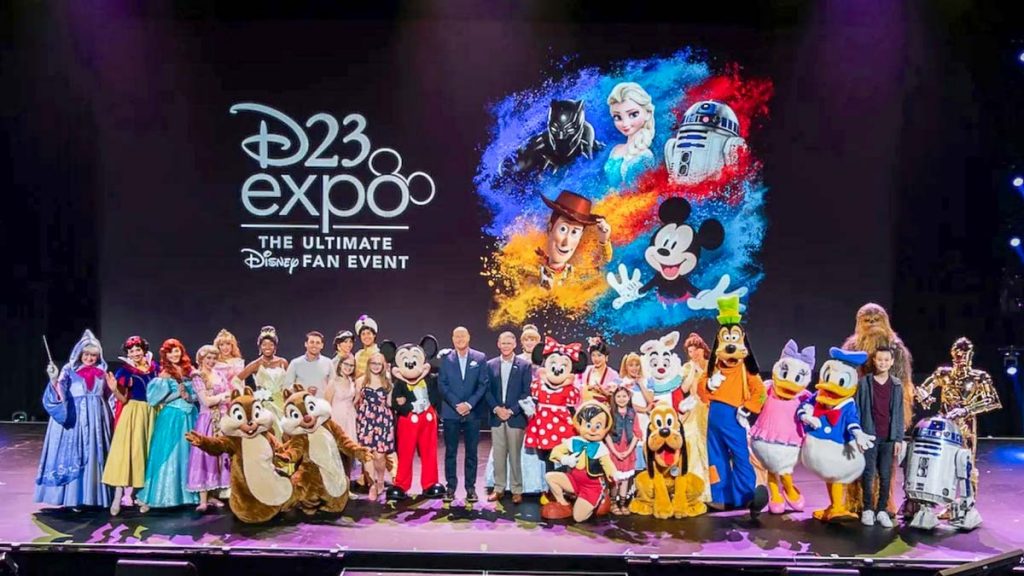 D23 Expo with Disney Characters Bucket List for Disney Fans