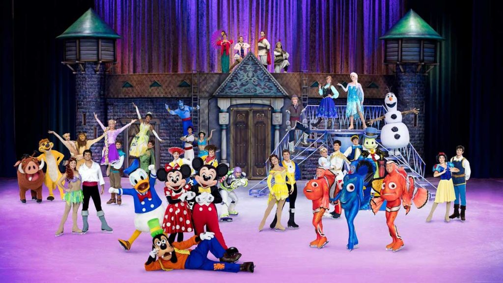 Disney Characters on Ice Skates - Travelling with Young Kids