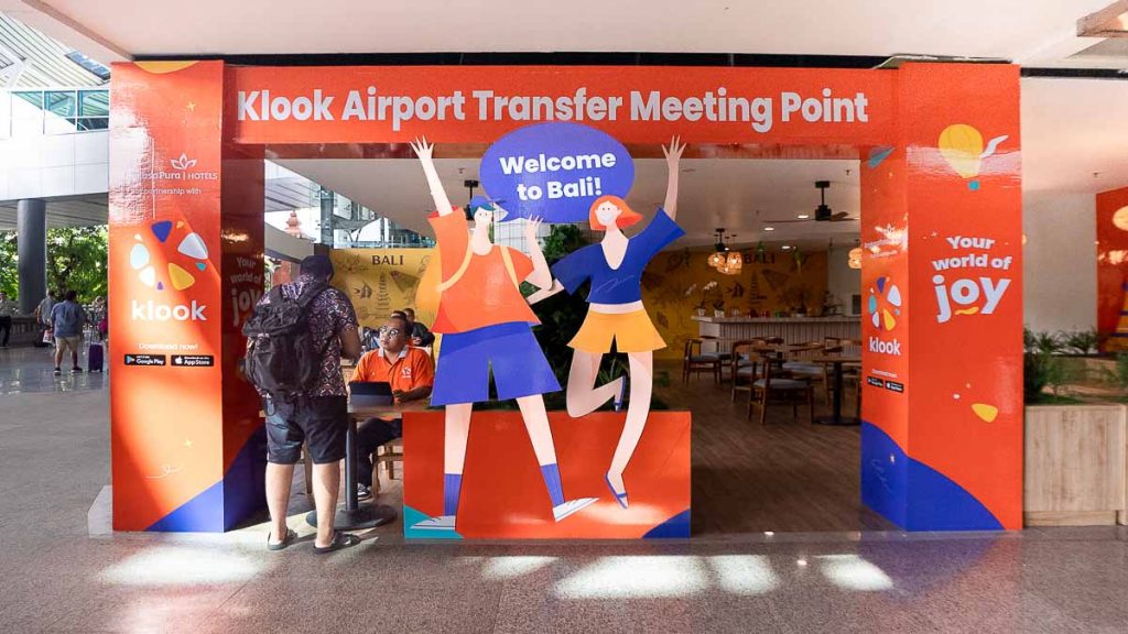 Klook Airport Transfer Meet up point at Ngurah Rai International Airport