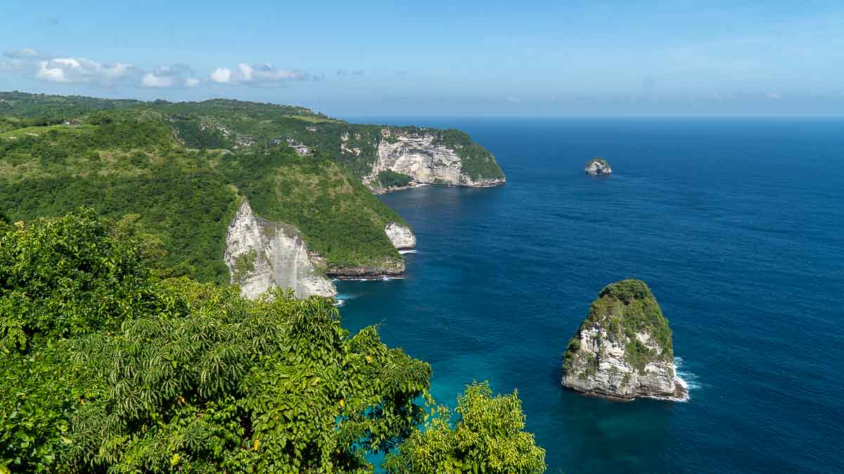 Cliff views at Paluang Cliff - Bali Itinerary