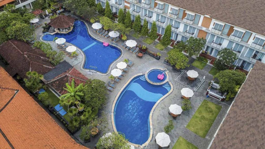 SOL by Melia Kuta Drone Shot - Where to Stay in Bali