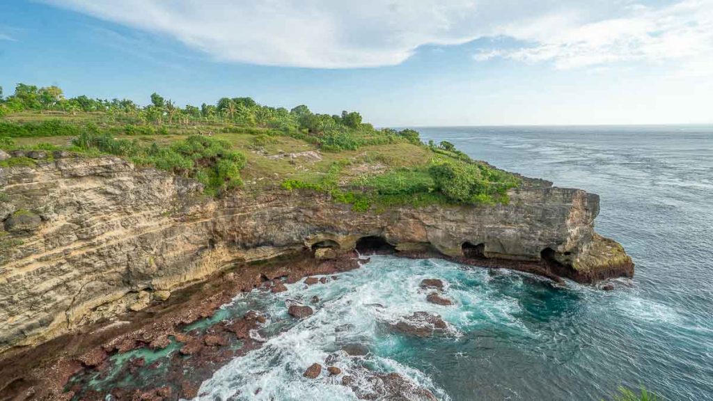 Scenic landscape at Smoky Beach - Best places for Sunsets in Bali