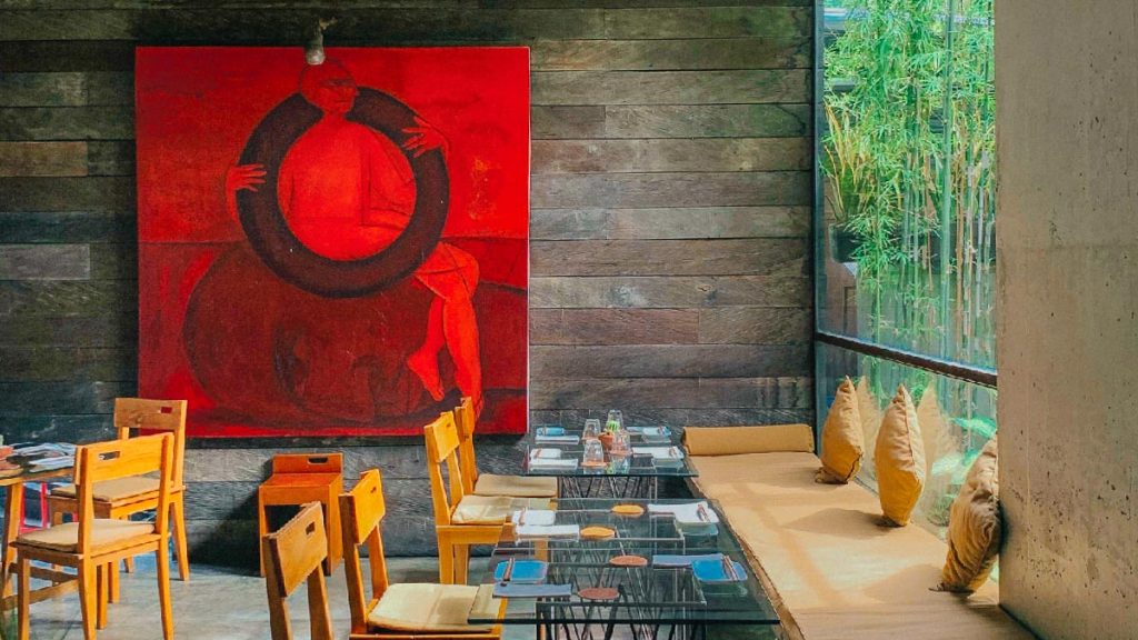 Japanese zen seating area at Kilo Bali, Smeinyak — South Bali Food Guide