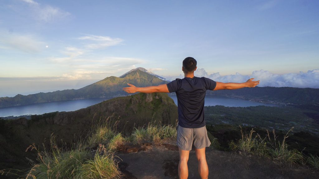 Person at Mt Batur Peak - Things to Do in Bali