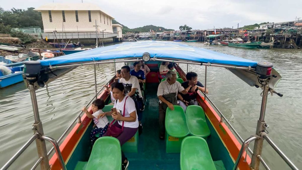 Boat ride in Tai O fishing village - Exploring Hong Kong as a Muslim traveller